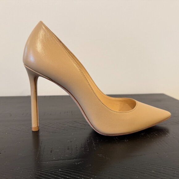 Neutral Leather Jimmy Choo High-Heeled Pumps - Picture 9 of 13